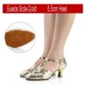Gold 55cm heel