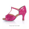 rose red V 7cm heel