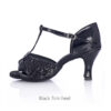 Black V 7cm heel