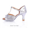 Silver V 7cm heel