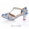 Blue 5cm heel