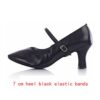 Black 7cm heel