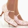 Pink lace heel 55mm